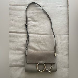 Chloe - Motty Grey - Faye Small Shoulder Bag